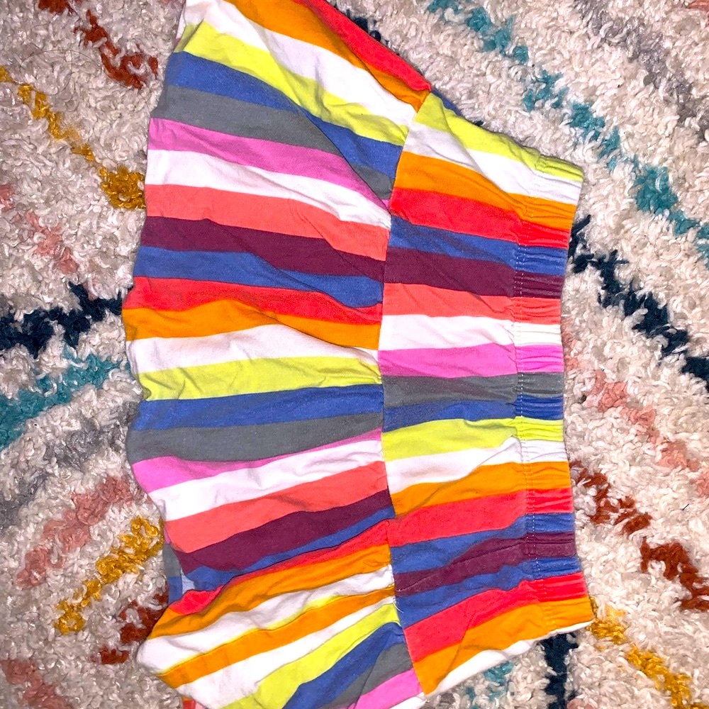 Tea Collection Red and Pink Skort Vibrant Stripes